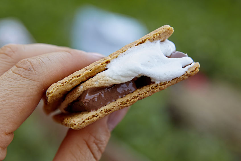 Homemade Smores AT ACROSS THE POND