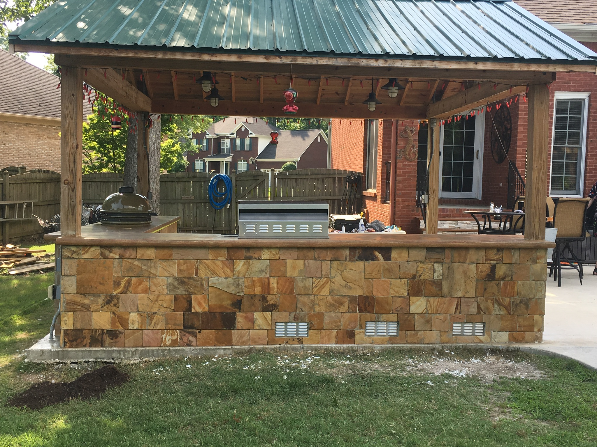 outdoor kitchen Across the Pond Huntsville, Alabama Outdoor Living