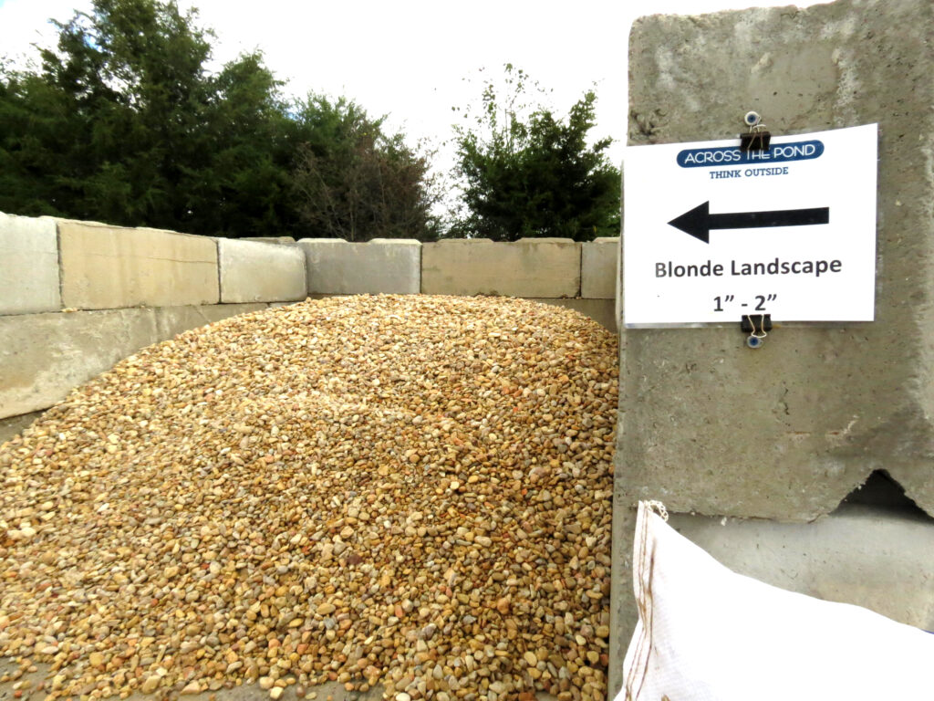 We now have our Blonde 1 to 2" landscape gravel back in stock.